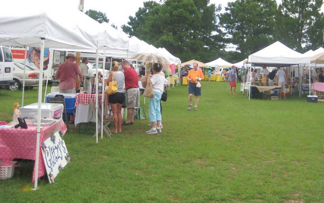 A view of the Hilton Head Island Farmers Market at the Coastal Discovery Museum at Honey Horn.