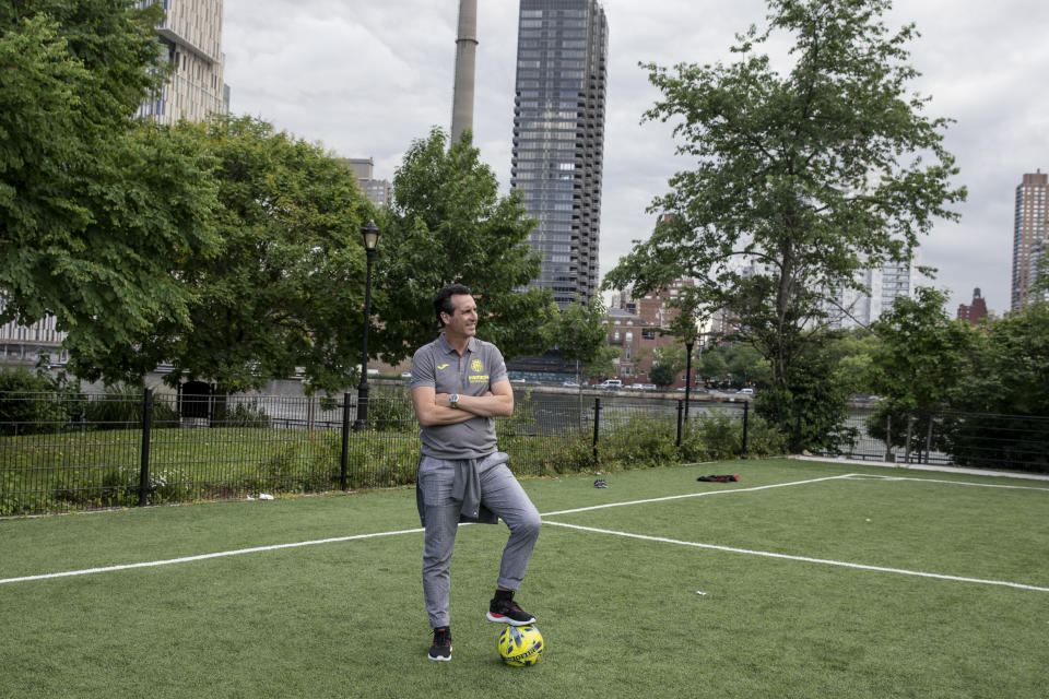 Unai Emery, el entrenador del Villareal de España, en Nueva York, el 23 de junio de 2022. (Jackie Molloy/The New York Times)