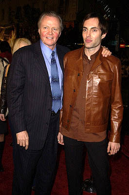 Jon Voight and son James Haven Voight at the Hollywood premiere of Ali