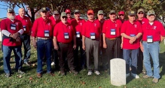 Veterans from the Utica Coffee Club were among those on Honor Flight Columbus Mission 118 when it went to Washington, D.C. on Nov. 3, 2022.