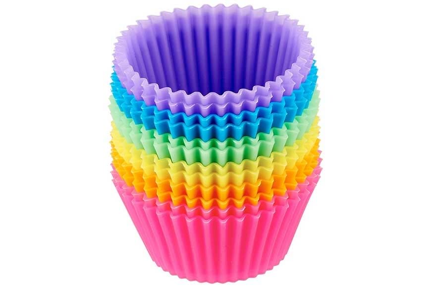 AmazonBasics Reusable Silicone Baking Cups, Pack of 12, $8