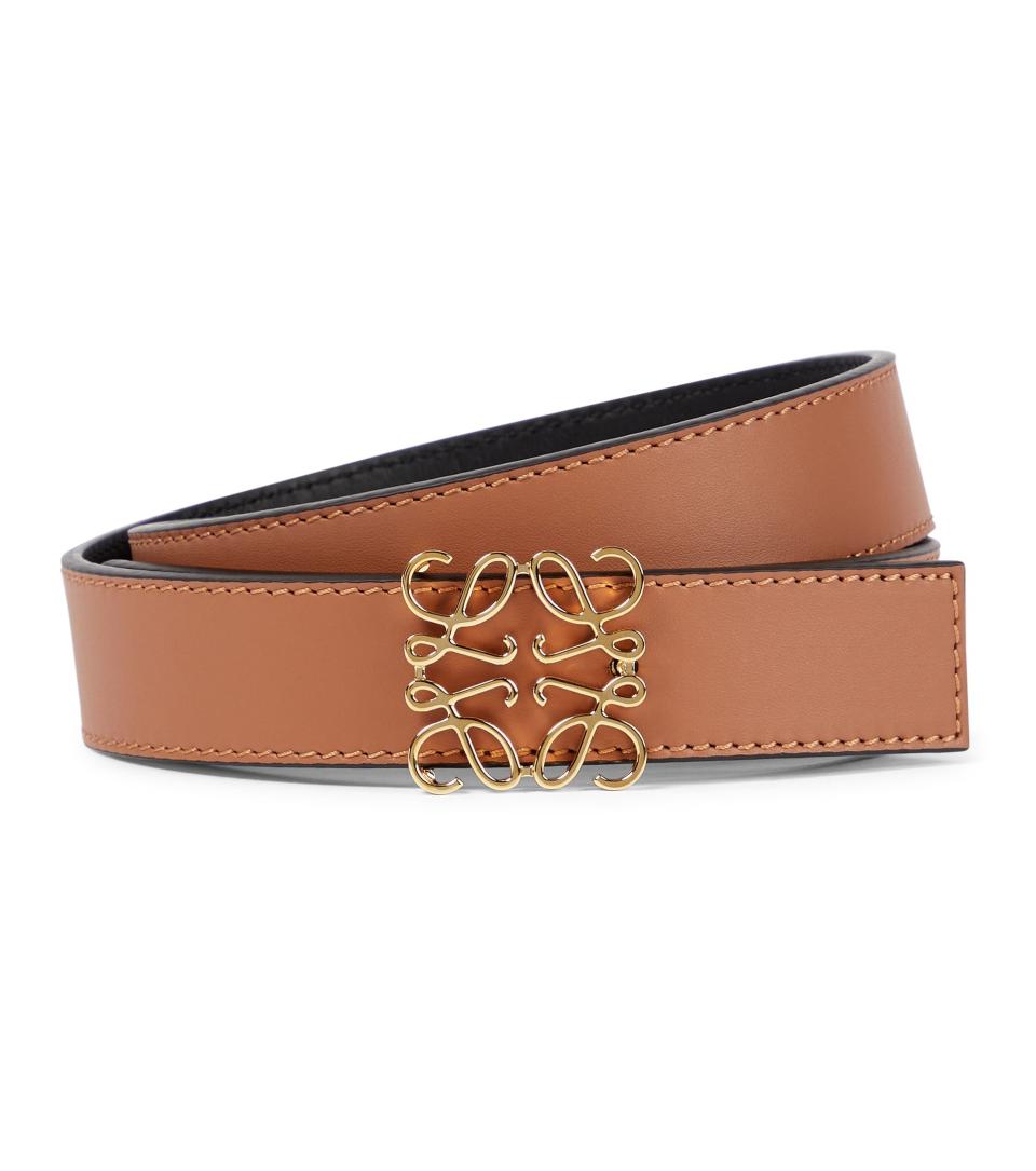 Anagram reversible leather belt