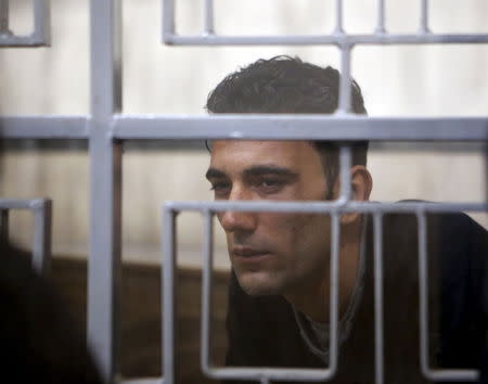 Mohammed Ali Malek is seen at Catania's tribunal, April 24, 2015.REUTERS/Antonio Parrinello