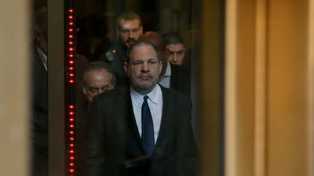 FILE PHOTO: Film producer Harvey Weinstein exits the New York Supreme Court in the Manhattan borough of New York City, New York, U.S., December 20, 2018. REUTERS/Eduardo Munoz/File Photo