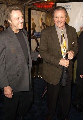 Christopher Walken and Jon Voight at the Hollywood premiere of Dreamworks' Catch Me If You Can