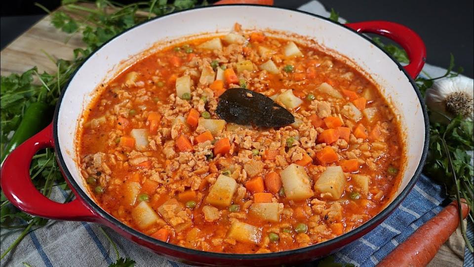 Picadillo con soya texturizada