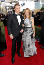 <p>Actor-producer John Travolta and actress Kelly Preston arrive at the 74th Annual Golden Globe Awards held at the Beverly Hilton Hotel on January 8, 2017. (Photo by Neilson Barnard/NBCUniversal/NBCU Photo Bank via Getty Images) </p>