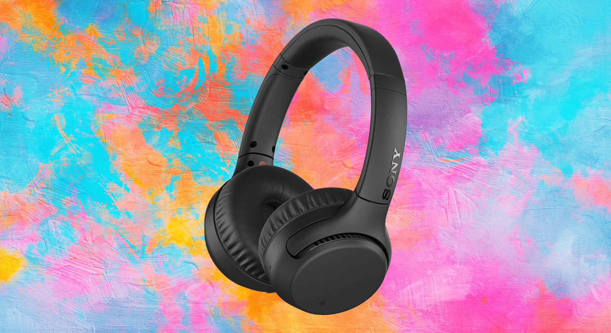 Get these Sony headphones while they're less than half price. (Photo: Amazon)