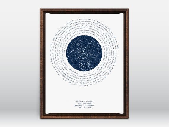 First Dance Song Lyric Custom Art Print