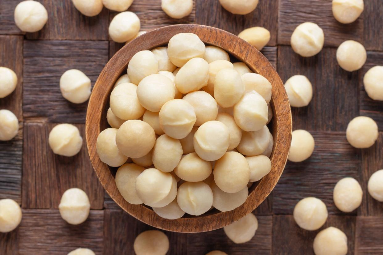 bowl of macadamia nuts