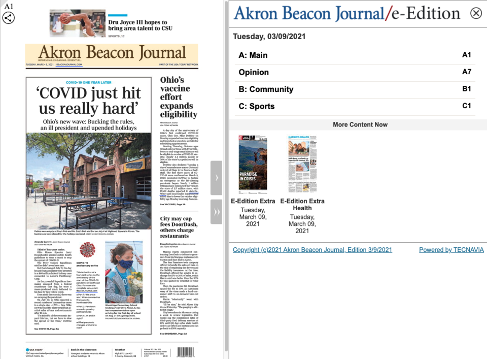 The Akron Beacon Journal e-Edition
