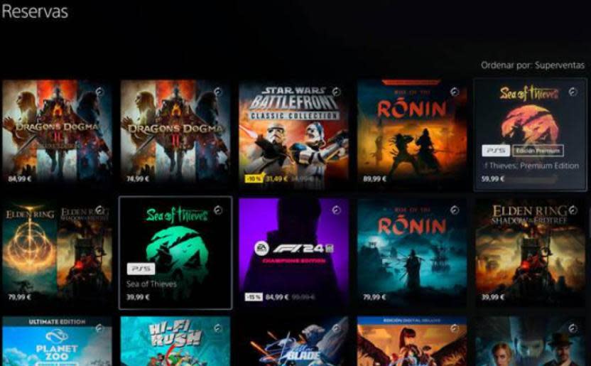 En la Playstation Store de España igual está entre los más reservados.