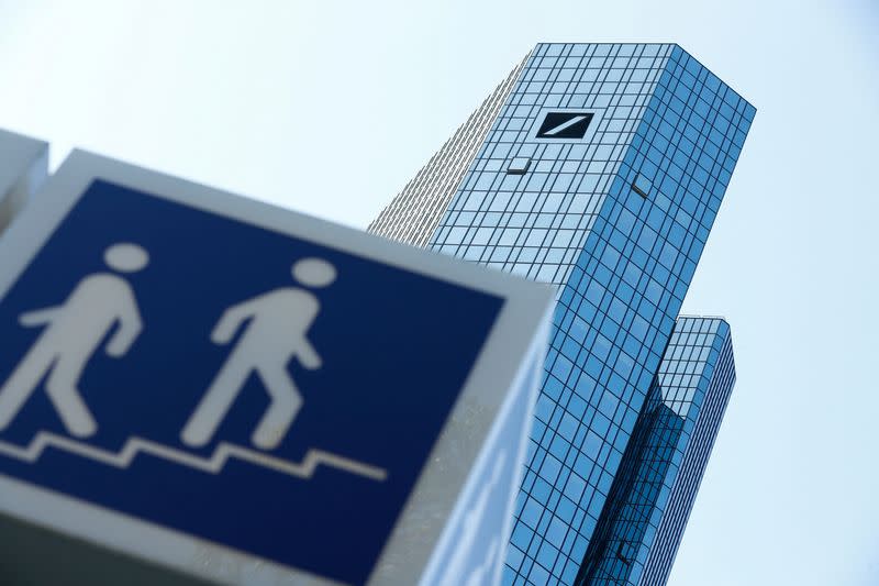 FILE PHOTO: Germany's Deutsche Bank headquarters are pictured in Frankfurt