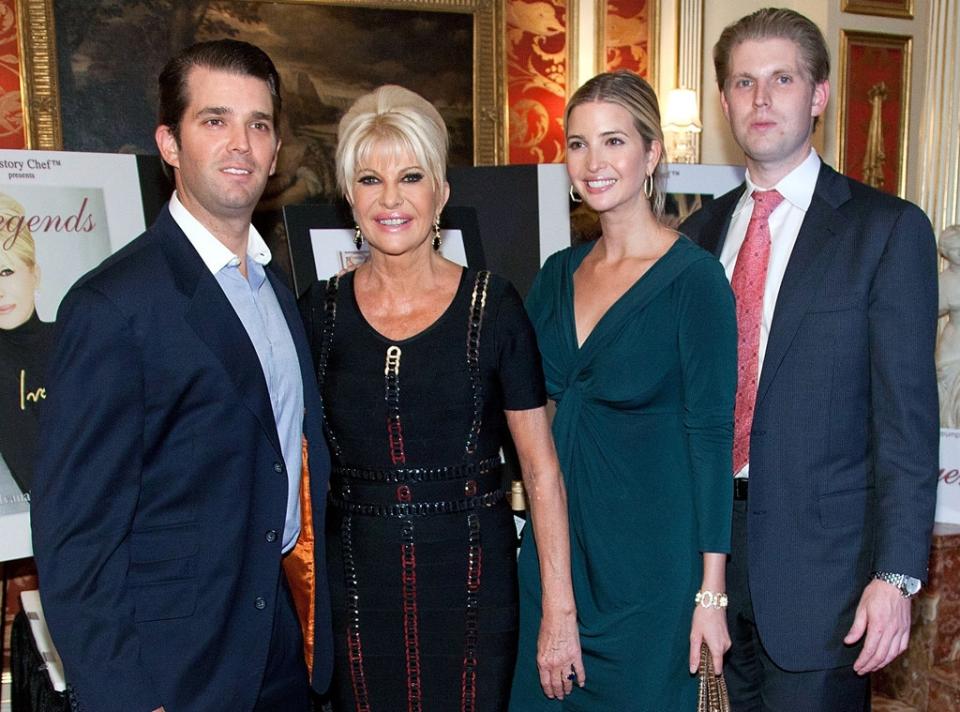 Donald Trump Jr., Ivana Trump, Ivanka Trump, Eric Trump