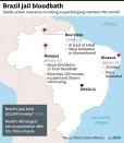 Graphic locating deadly prison riots in Brazil up to January 16, 2017