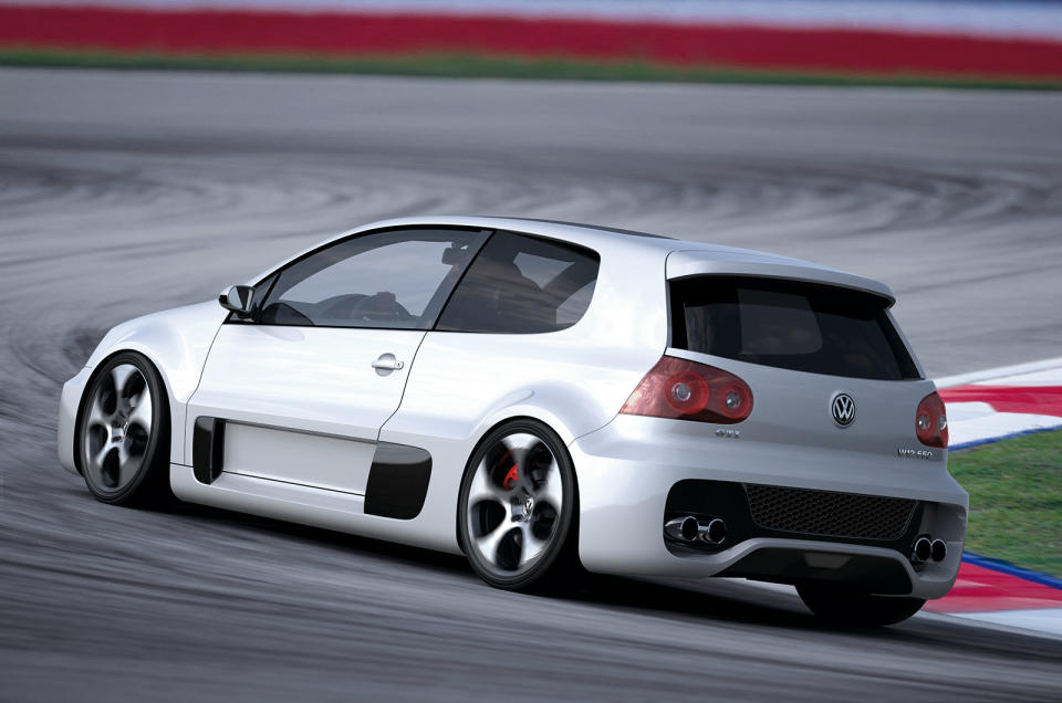 <p>Mounted in the middle of the Golf GTi W12-650 was a 6.0-litre W12 engine with a couple of turbochargers strapped on to boost peak power to <strong>641bhp</strong>. The bespoke drivetrain needed some accommodating, so VW widened the Golf by 160mm and fitted 19-inch alloys with 295-section tyres – which no doubt had their work cut out trying to harness the power. The car was claimed to be capable of <strong>202mph</strong> along with 0-62mph in just 3.7 seconds.</p>