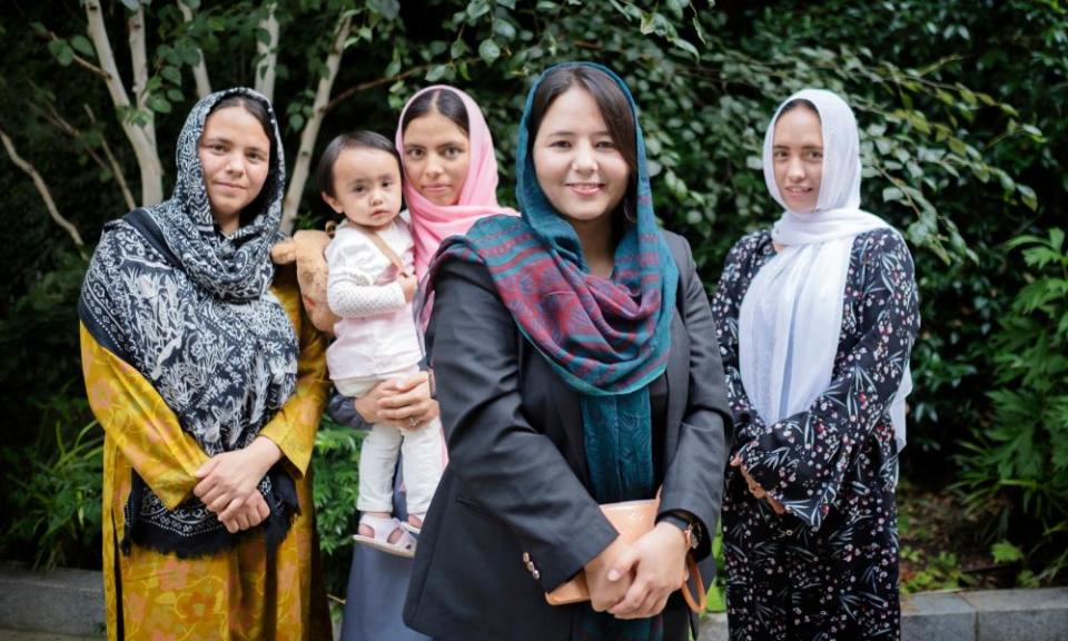 Joya with her sisters and niece