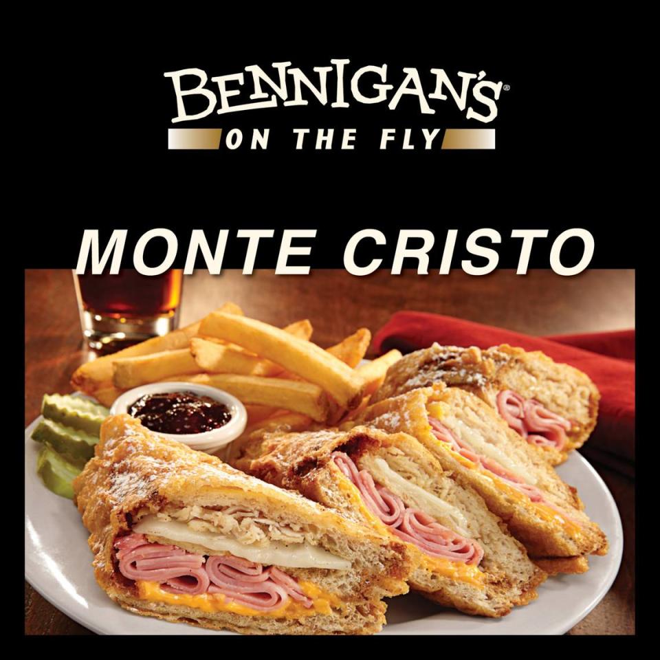 Bennigan’s On the Fly is a “ghost kitchen” concept that is likely coming to Wichita. Customers can order some of the restaurant’s popular menu items, including the famous Monte Cristo sandwich, for delivery or carryout. Courtesy photo