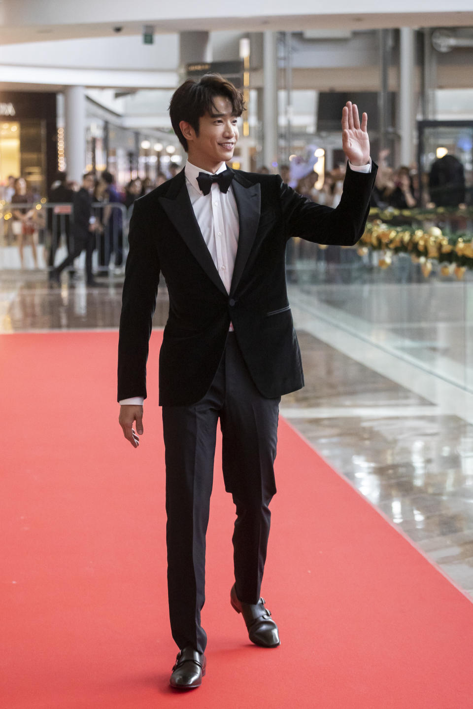 Taiwanese actor Jasper Liu at Starhub Night of Stars at Marina Bay Sands on 22 Dec 2018. (PHOTO: Don Wong for Yahoo Lifestyle Singapore)