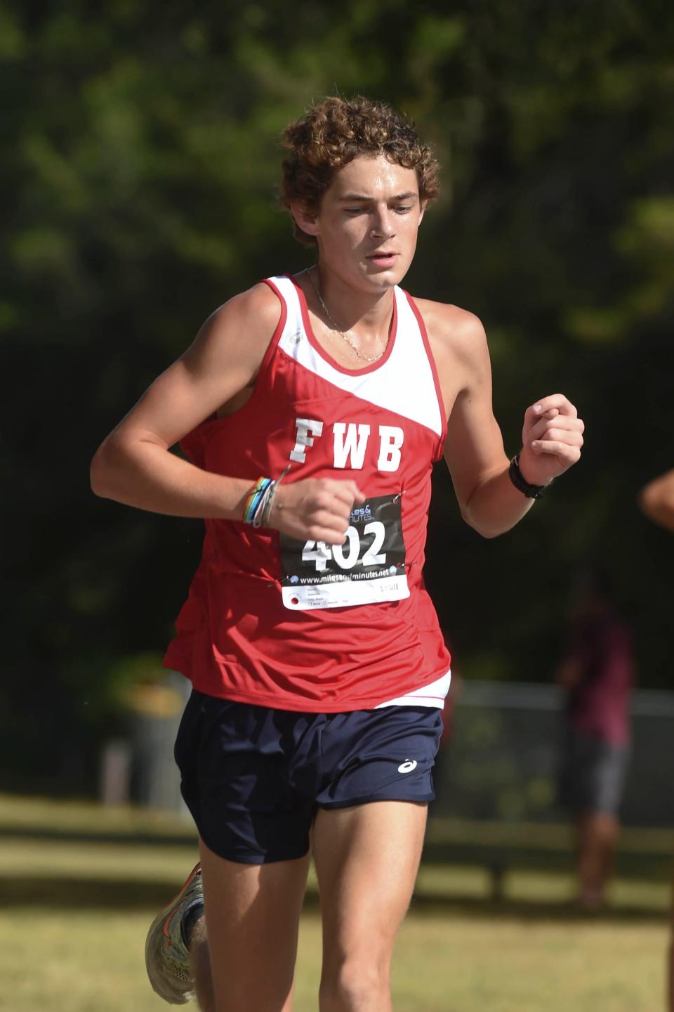 Fort Walton Beach High School's Grant Chastain took second place in the varsity boys division of the Okaloosa County Cross Country Championships held Thursday, Oct. 13, 2022 at the Howard Hill Soccer Complex in Niceville.