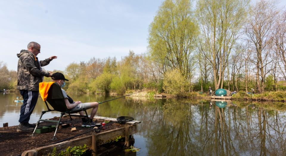 Fishing social group 'Tackling Minds' wants to offer the scheme to people suffering with mental health problems (SWNS)