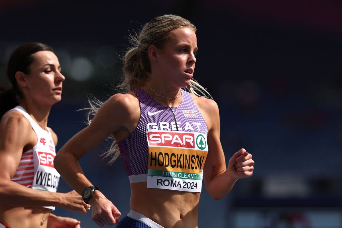 Distance switch: Keely Hodgkinson will be competing over 400metres at the UK Athletics Championships (Getty Images)