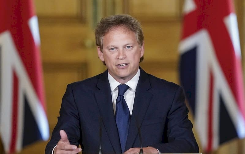 英國交通大臣夏普斯(Grant Shapps)。 (圖:英國政府)