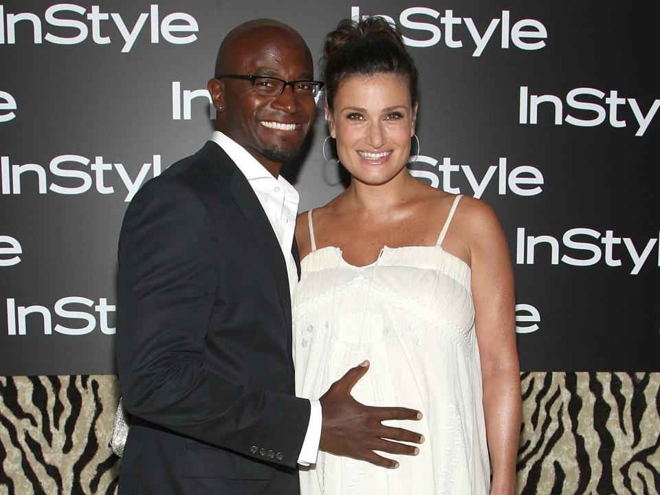 Taye Diggs and singer Idina Menzel arrive at InStyle Magazine's 8th annual Summer Soiree held at the London Hotel on August 20, 2009 in West Hollywood, California