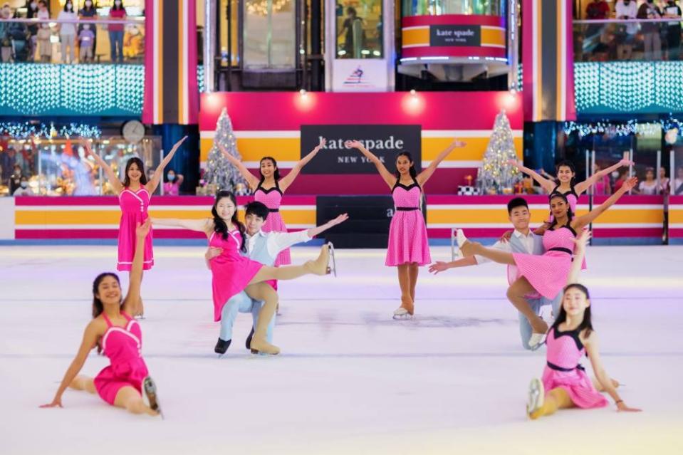 Guests can enjoy a special ice-skating performance at 2.30pm today (Dec 17) and next Saturday (Dec 24). — Picture courtesy of Kate Spade New York