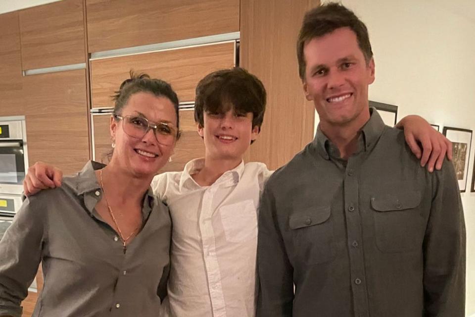 Tom Brady/Instagram Bridget Moynahan (left) and her son Jack (middle), whom she shares with ex Tom Brady (right).