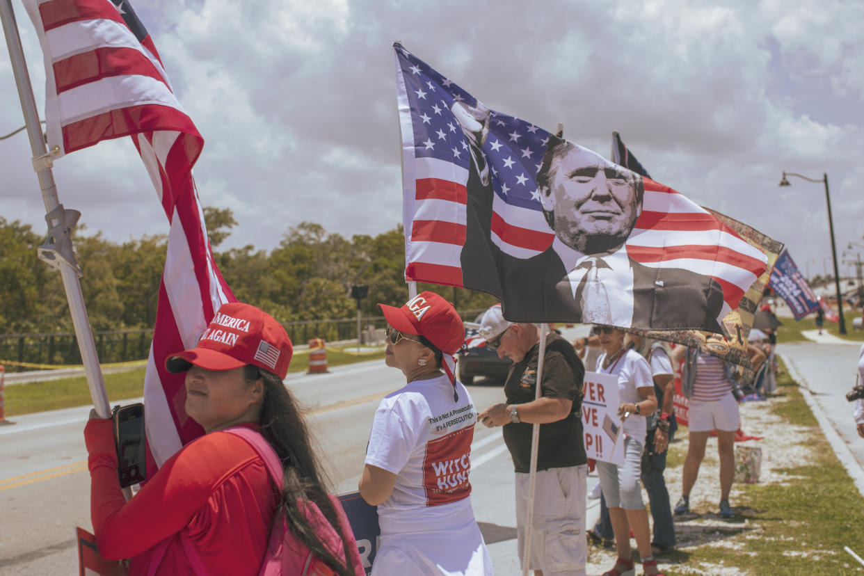 El tribunal federal en Miami, donde el expresidente Donald Trump tiene previsto comparecer el martes. (Saul Martinez/The New York Times)