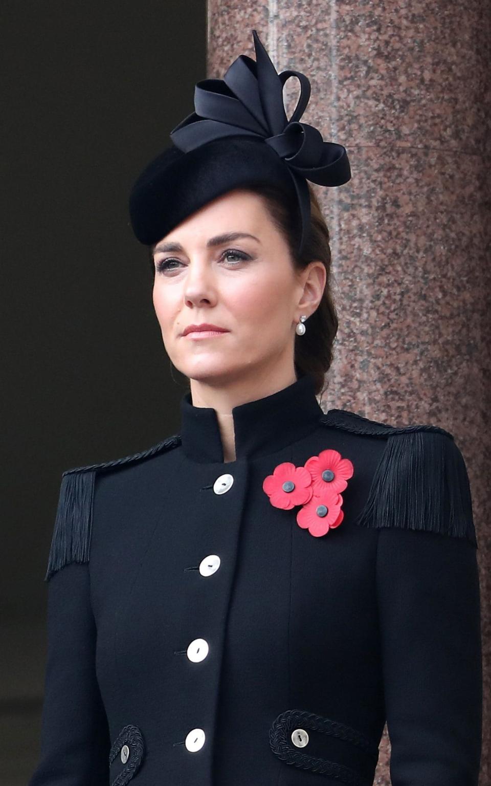 The Duchess of Cambridge alexander mcqueen Service of Remembrance - Getty Images