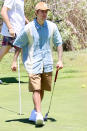 <p>Justin Bieber hits the links with a few friends at a local golf course on Monday in Los Angeles.</p>