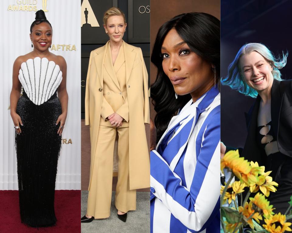 Quinta Brunson, from left, Cate Blanchett, Angela Bassett and Phoebe Bridgers are honorees featured on Time magazine's 2023 Women of the Year list.