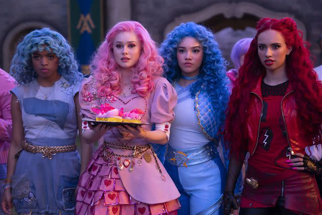 <p>Disney/Quantrell Colbert</p> 'Descendants: The Rise of Red' stars Morgan Dudley, Ruby Rose Turner, Malia Baker, and Kylie Cantral