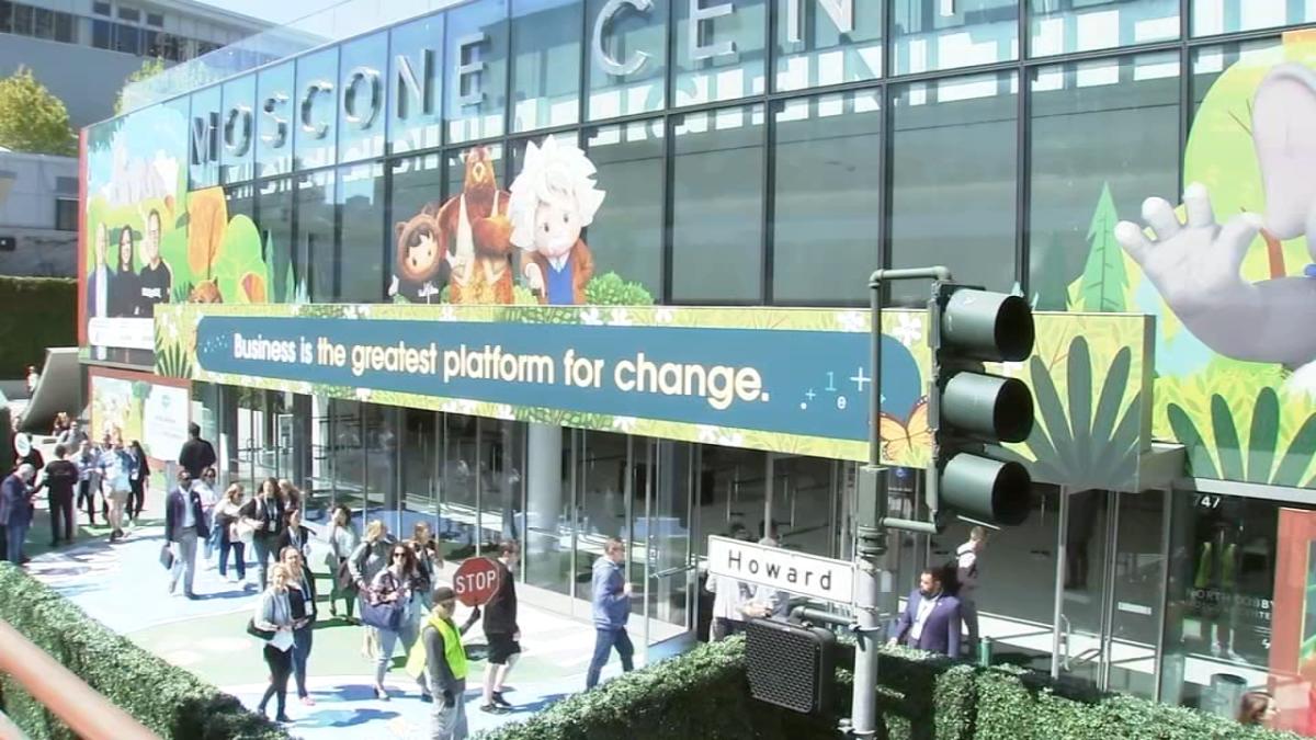 Dreamforce transforms SF's Moscone Center, surrounding streets