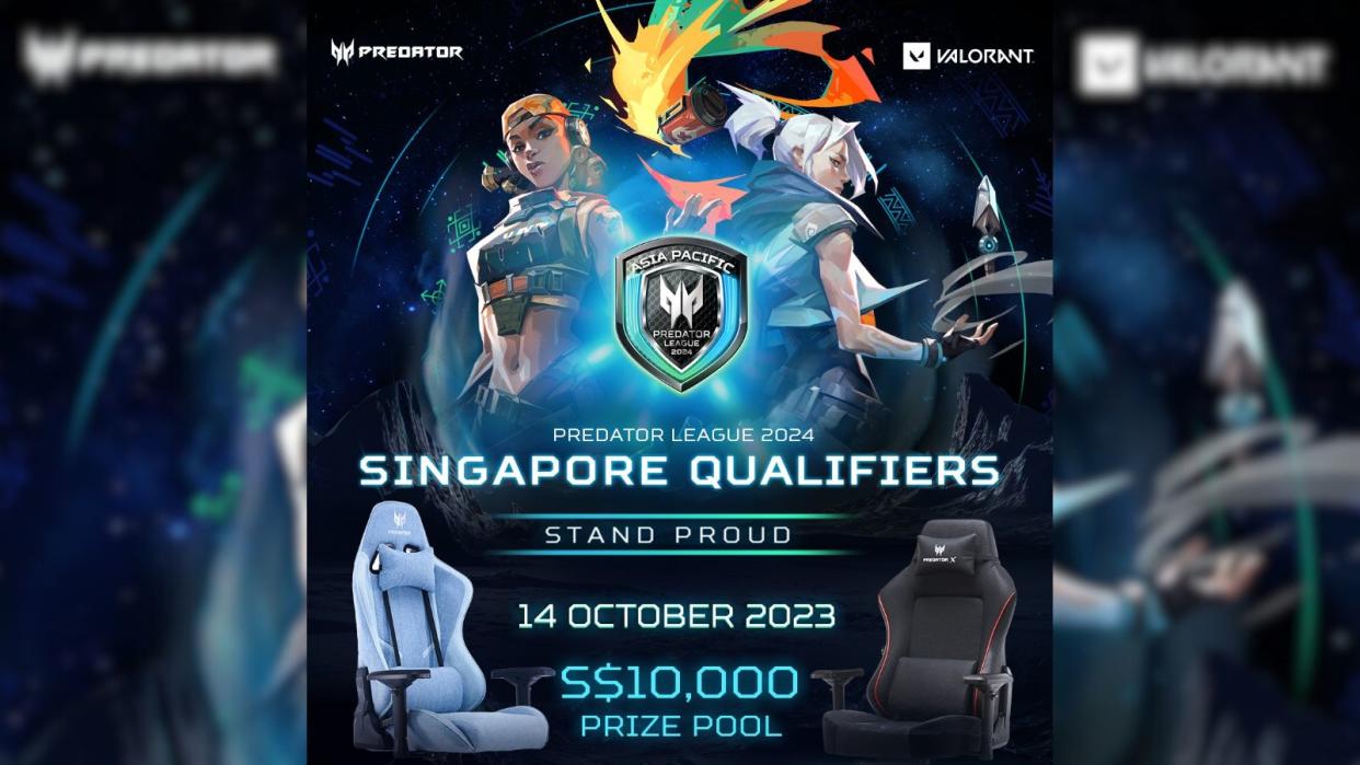 The VALORANT Asia-Pacific Predator League 2024 Singapore qualifier is set to kick off on 14 October with a SG$10,000 prize pool. (Photo: Acer)