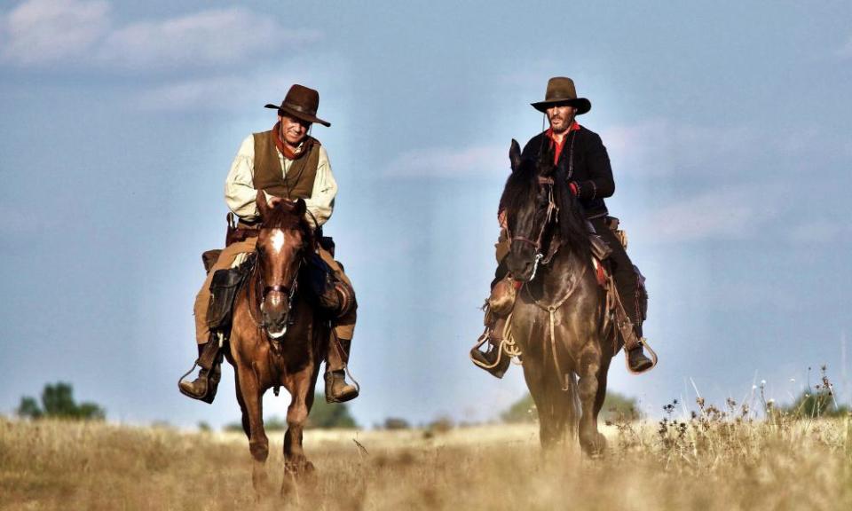 John C Reilly and Joaquin Phoenix in The Sisters Brothers.