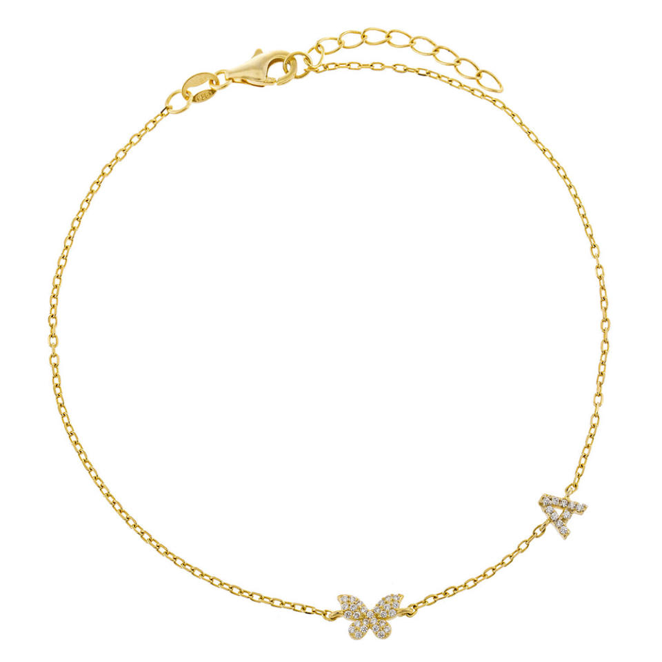 <p><a href="https://go.redirectingat.com?id=74968X1596630&url=https%3A%2F%2Fadinasjewels.com%2Fproducts%2Fpave-butterfly-initial-anklet%3Fvariant%3D32230177898570%26currency%3DUSD%26wickedsource%3Dgoogle%26wickedid%3DCjwKCAjwmJeYBhAwEiwAXlg0Aaiqy-pxSShTJqI0Ak9hZf9ER0K6qN2-x_ZJPbGE7SSgJWETHwFByBoCDvYQAvD_BwE%26wickedid%3D485195966546%26wcid%3D11810520406%26wv%3D4%26gclid%3DCjwKCAjwmJeYBhAwEiwAXlg0Aaiqy-pxSShTJqI0Ak9hZf9ER0K6qN2-x_ZJPbGE7SSgJWETHwFByBoCDvYQAvD_BwE&sref=https%3A%2F%2Fwww.seventeen.com%2Flife%2Fg24068177%2Fgifts-for-tween-girls%2F" rel="nofollow noopener" target="_blank" data-ylk="slk:Shop Now;elm:context_link;itc:0;sec:content-canvas" class="link ">Shop Now</a></p><p>Pavé Butterfly Initial Anklet</p><p>$68.00</p><p>adinasjewels.com</p>