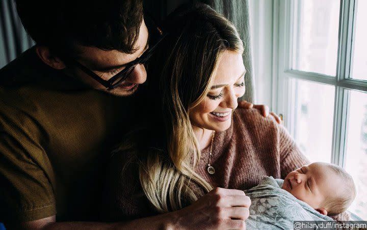 Hilary Duff and Matthew Koma with their daughter