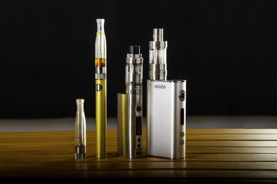 A stock image of four vapes sitting beside each other