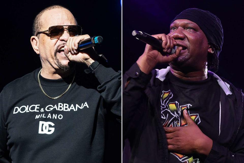 <p>Erika Goldring/Getty, Shareif Ziyadat/Getty</p> Ice T and KRS-One