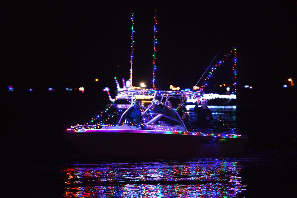 Decorated boats will be on display at boat parades throughout Brevard in December.