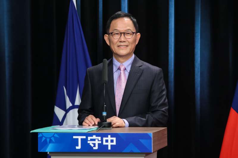 20180421-國民黨台北市長初選參選人丁守中21日出席初選辯論會。（顏麟宇攝）