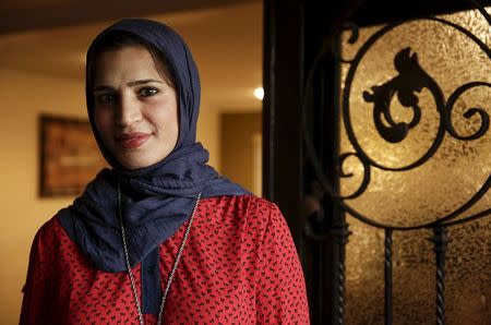 Mirvette Judeh poses for a photo at her home in Buena Park, California December 17, 2015. REUTERS/Jason Redmond