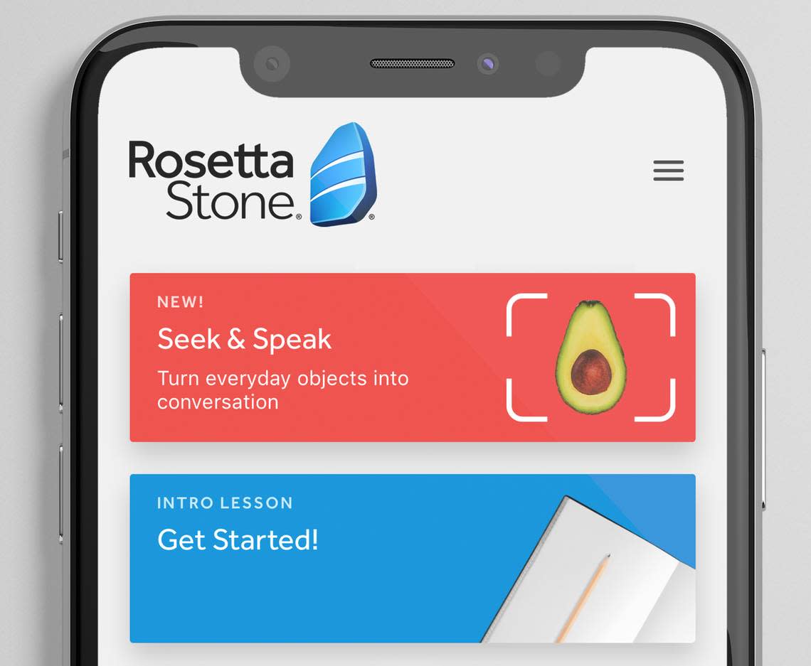 The Rosetta Stone app is free to download, but paid subcriptions will give you wider access.