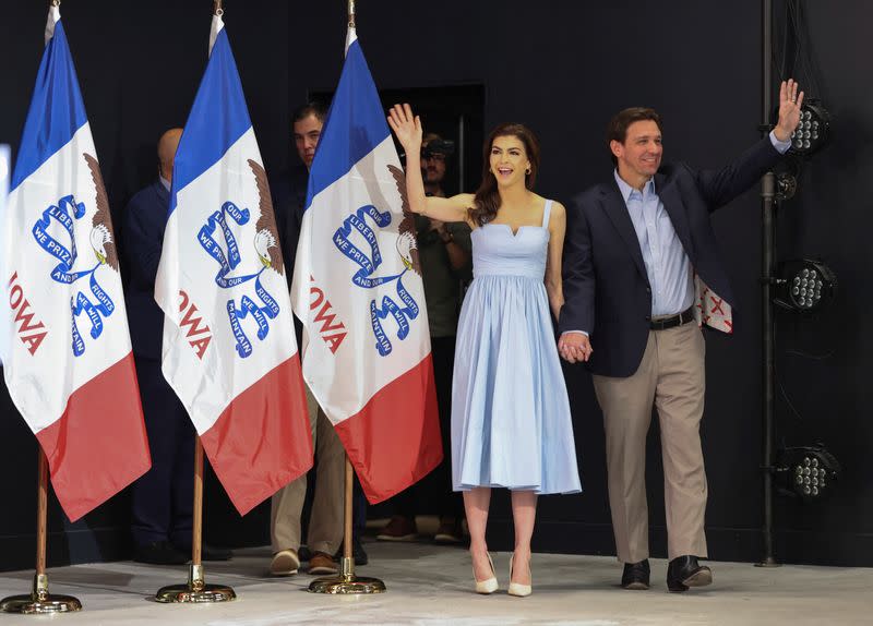 Florida Governor Ron Desantis kicks off campaign for Republican U.S. presidential nomination in West Des Moines, Iowa