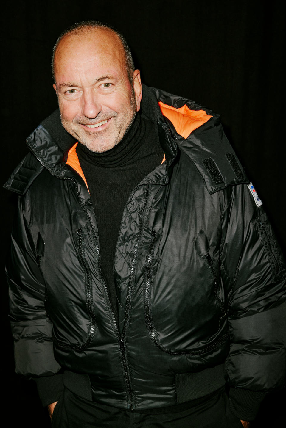 Donald Schneider in one of Elho’s performance bomber jackets.