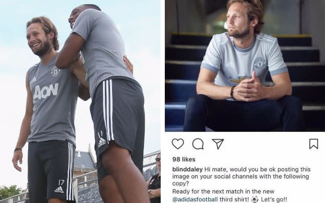 Daley Blind uploaded the full message sent over to him and posted before giving it a once over