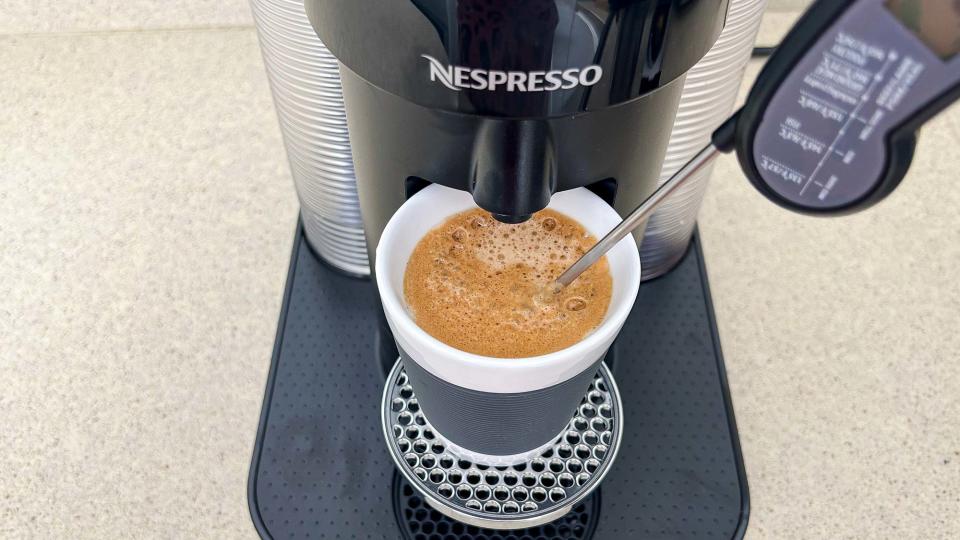 Nespresso Vertuo making espresso